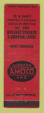 Matchbook Cover - Amoco oil gas Chief Wagner's Elkins WV LAMINATED
