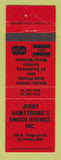 Matchbook Cover - Amoco oil gas Jerry Armstrong's Pontiac MI RED