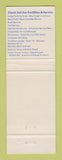 Matchbook Cover - Amoco oil gas Bald Eagle Plaza Milesburg PA WEAR