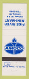Matchbook Cover - Amoco oil gas Pike River Mini Mart Amberg WI