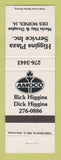 Matchbook Cover - Amoco oil gas Higgins Plaza Service Des Moines IA