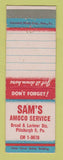 Matchbook Cover - Amoco oil gas Sam's Pittsburgh PA