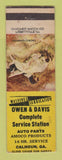 Matchbook Cover - Amoco oil gas Complete Service Station Calhoun GA LAMINATED
