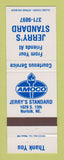 Matchbook Cover - Amoco oil gas Jerry's Standard Norfolk NE