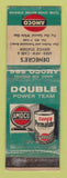 Matchbook Cover - Amoco oil gas Denegre's WORN LAMINATED