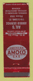 Matchbook Cover - Amoco oil gas Ail's WEAR