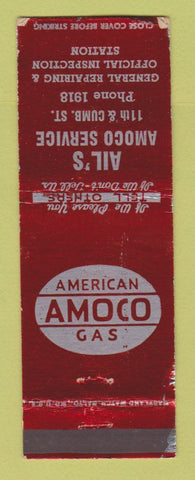 Matchbook Cover - Amoco oil gas Ail's WEAR