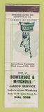Matchbook Cover - Amoco oil gas Bowersox & Mitchell Selins Grove PA WEAR