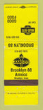 Matchbook Cover - Amoco oil gas Brooklyn 80 Maid Rite Brooklyn IA WORN