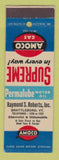 Matchbook Cover - Amoco oil gas Raymond Roberts Brattleboro VT LAMINATED