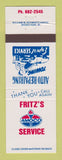 Matchbook Cover - Amoco oil gas Fritz's Service WI?