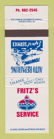 Matchbook Cover - Amoco oil gas Fritz's Service WI?