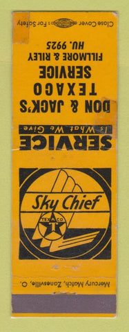Matchbook Cover - Texaco oil gas Don & Jack's Buffalo NY WEAR LAMINATED