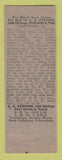 Matchbook Cover - Texaco oil gas Don Smith Fort Worth TX LAMINATED