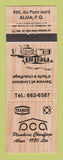 Matchbook Cover - Texaco oil gas Plomberie Chauffage Alma QC