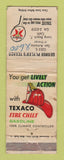 Matchbook Cover - Texaco oil gas George Plyer's Long Beach CA WORN