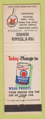 Matchbook Cover - Texaco oil gas Ted's Watsonville CA