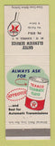 Matchbook Cover - Texaco oil gas Gates' Glenview NY