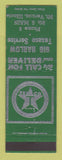 Matchbook Cover - Texaco oil gas Gib Harlow Mount Vernon IL low phone #