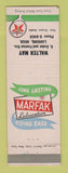 Matchbook Cover - Texaco oil gas Walter May Lansing MI