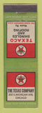 Matchbook Cover - Texaco oil gas Shingles and Roofing Chicago IL #2 LAMINATED