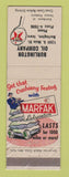 Matchbook Cover - Texaco oil gas Burlington IA LAMINATED
