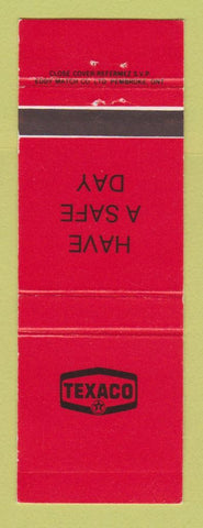 Matchbook Cover - Texaco oil gas Canada Have a Safe Day