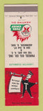 Matchbook Cover - Texaco oil gas Fuel Chief Parcel Aberdeen SD