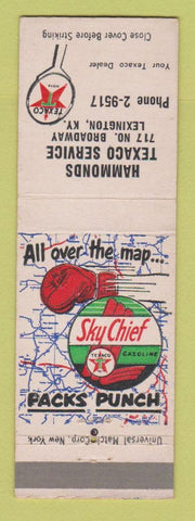 Matchbook Cover - Texaco oil gas Hammonds Lexington KY