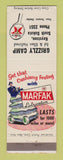 Matchbook Cover - Texaco oil gas Grizzly Camp Keystone SD
