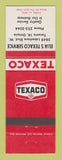 Matchbook Cover - Texaco oil gas Elia's Toronto ON