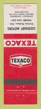 Matchbook Cover - Texaco oil gas Lockhart Motors Victoria Harbour ON