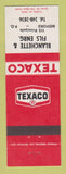 Matchbook Cover - Texaco oil gas Flanchette & Fils Bedford QC