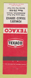 Matchbook Cover - Texaco oil gas Fowler's Mississauga ON