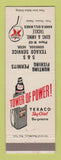 Matchbook Cover - Texaco oil gas S&S Oshkosh WI guns ammo