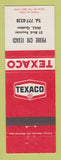 Matchbook Cover - Texaco oil gas Pierre Cyr Hull QC