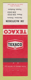 Matchbook Cover - Texaco oil gas Jim McCutcheon Harriston ON