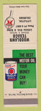 Matchbook Cover - Texaco oil gas Woodlawn Littleton Colorado