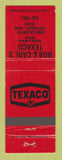 Matchbook Cover - Texaco oil gas Bob & Carl's Cincinnati OH RED