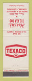Matchbook Cover - Texaco oil gas Hersh's Aurora Colorado