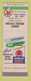 Matchbook Cover - Texaco oil gas Sunset Service Dublin TX low phone #