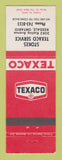 Matchbook Cover - Texaco oil gas Stokes Rexdale ON