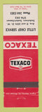 Matchbook Cover - Texaco oil gas Little Chief Service Saskatoon SK