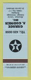 Matchbook Cover - Texaco oil gas Garage A Godmer St Janvier QC