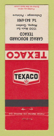 Matchbook Cover - Texaco oil gas Garage Bouchard Magog QC