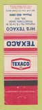 Matchbook Cover - Texaco oil gas Hi's Rosetown SK WEAR