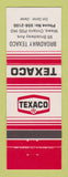 Matchbook Cover - Texaco oil gas Broadway Wawa ON
