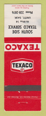 Matchbook Cover - Texaco oil gas South Side Unity SK WEAR