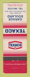 Matchbook Cover - Texaco oil gas Garage Soulard Riviere Du Loup QC WEAR