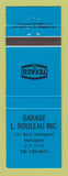Matchbook Cover - Texaco oil gas L Rouleau Matagami QC BLUE